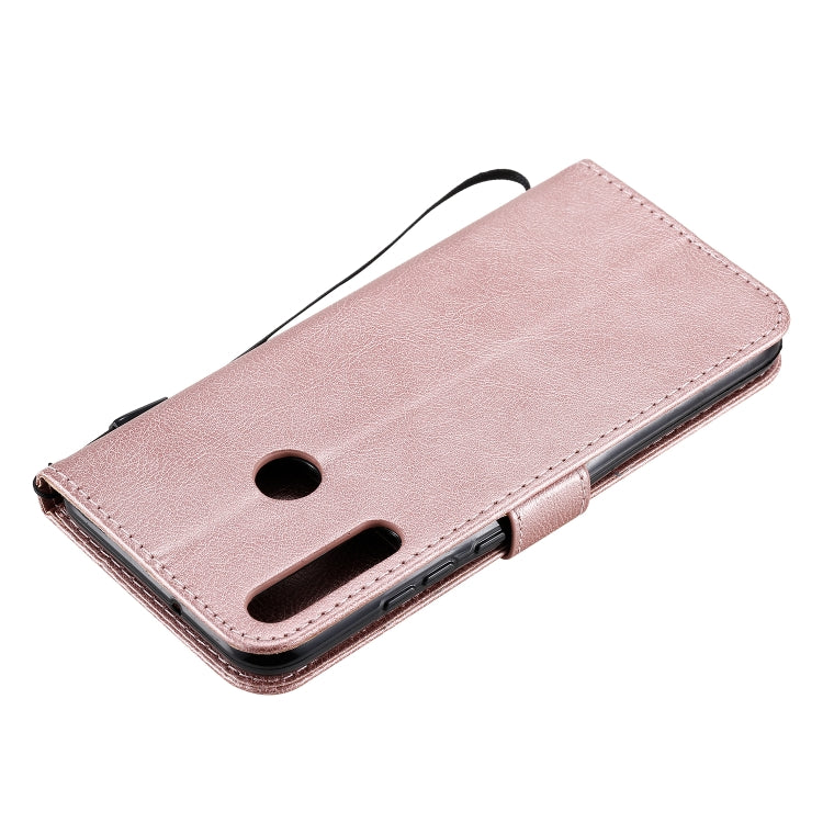 For Huawei P40 lite E / Y7p / Honor 9C Solid Color Horizontal Flip Protective Leather Case with Holder & Card Slots & Wallet & Lanyard