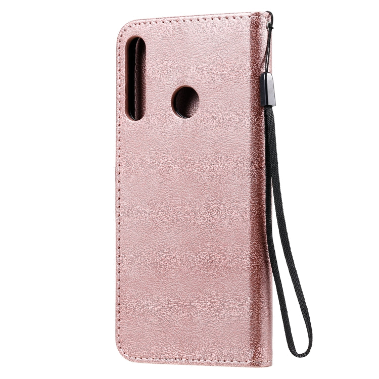 For Huawei P40 lite E / Y7p / Honor 9C Solid Color Horizontal Flip Protective Leather Case with Holder & Card Slots & Wallet & Lanyard