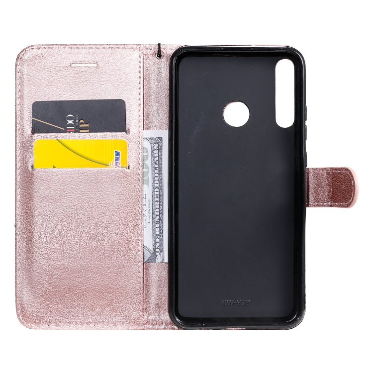 For Huawei P40 lite E / Y7p / Honor 9C Solid Color Horizontal Flip Protective Leather Case with Holder & Card Slots & Wallet & Lanyard