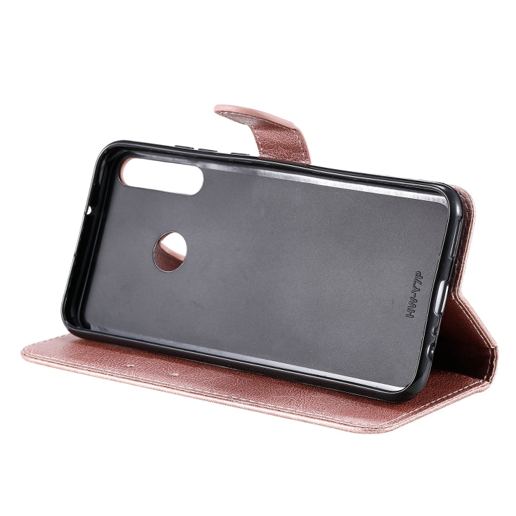 For Huawei P40 lite E / Y7p / Honor 9C Solid Color Horizontal Flip Protective Leather Case with Holder & Card Slots & Wallet & Lanyard