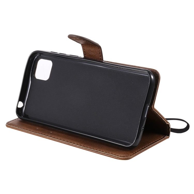 For Huawei Y5p / Honor 9S Solid Color Horizontal Flip Protective Leather Case with Holder & Card Slots & Wallet & Lanyard