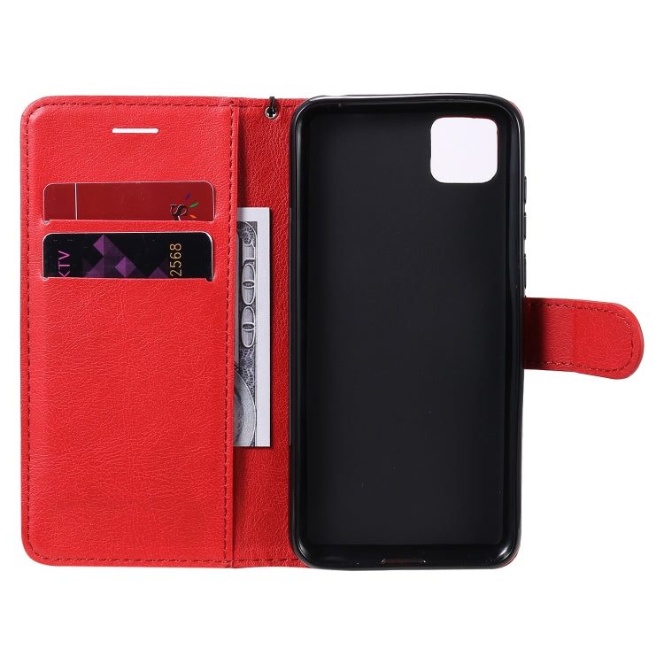 For Huawei Y5p / Honor 9S Solid Color Horizontal Flip Protective Leather Case with Holder & Card Slots & Wallet & Lanyard