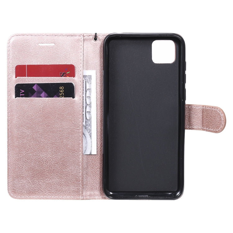 For Huawei Y5p / Honor 9S Solid Color Horizontal Flip Protective Leather Case with Holder & Card Slots & Wallet & Lanyard