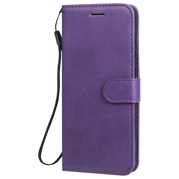 For Huawei Y6p Solid Color Horizontal Flip Protective Leather Case with Holder & Card Slots & Wallet & Lanyard