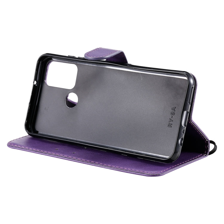 For Huawei Honor 9A Solid Color Horizontal Flip Protective Leather Case with Holder & Card Slots & Wallet & Lanyard