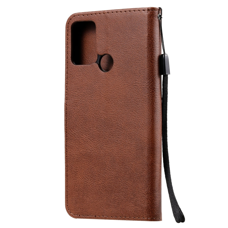 For Huawei Honor 9A Solid Color Horizontal Flip Protective Leather Case with Holder & Card Slots & Wallet & Lanyard