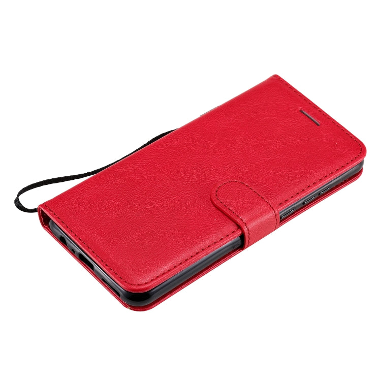 For Huawei Honor 9A Solid Color Horizontal Flip Protective Leather Case with Holder & Card Slots & Wallet & Lanyard