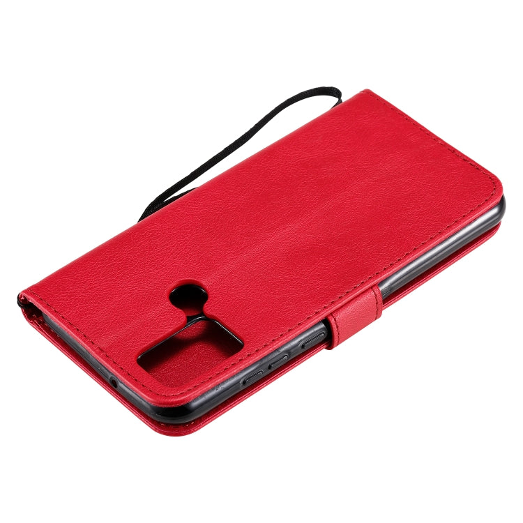 For Huawei Honor 9A Solid Color Horizontal Flip Protective Leather Case with Holder & Card Slots & Wallet & Lanyard