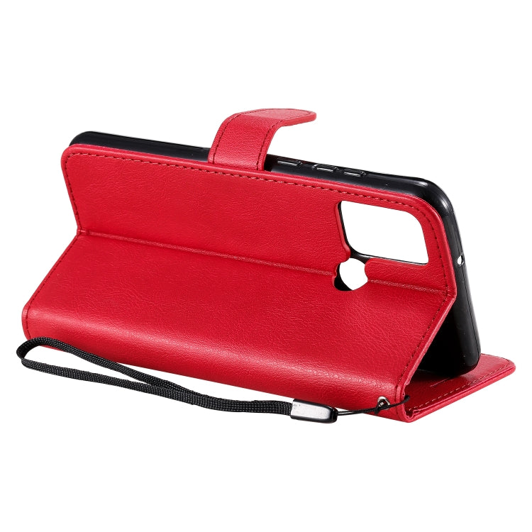 For Huawei Honor 9A Solid Color Horizontal Flip Protective Leather Case with Holder & Card Slots & Wallet & Lanyard