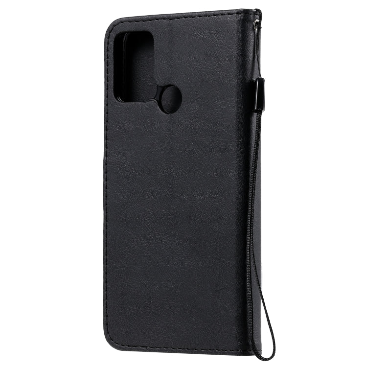 For Huawei Honor 9A Solid Color Horizontal Flip Protective Leather Case with Holder & Card Slots & Wallet & Lanyard