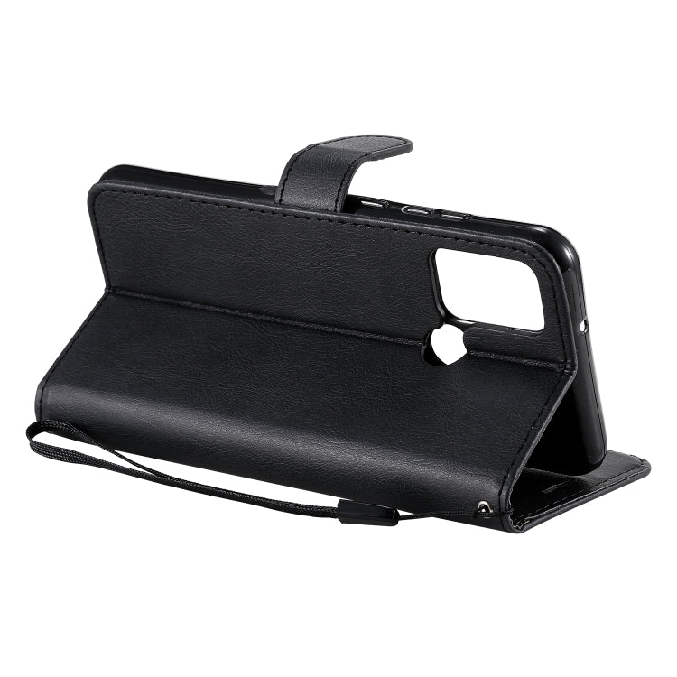 For Huawei Honor 9A Solid Color Horizontal Flip Protective Leather Case with Holder & Card Slots & Wallet & Lanyard