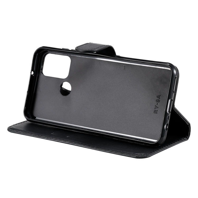 For Huawei Honor 9A Solid Color Horizontal Flip Protective Leather Case with Holder & Card Slots & Wallet & Lanyard