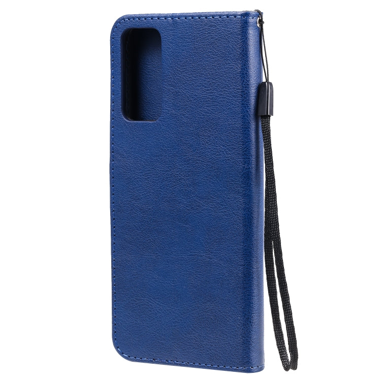 For Huawei Honor 30 Solid Color Horizontal Flip Protective Leather Case with Holder & Card Slots & Wallet & Lanyard