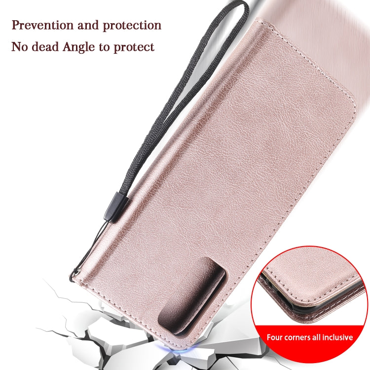 For Huawei Honor 30 Solid Color Horizontal Flip Protective Leather Case with Holder & Card Slots & Wallet & Lanyard