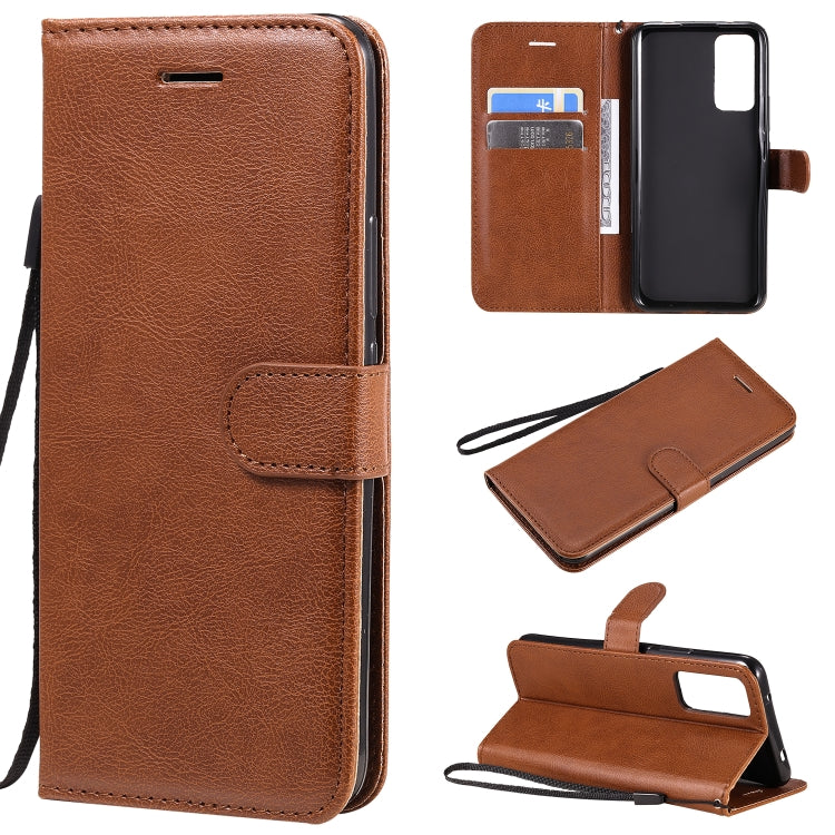 For Huawei Honor 30 Solid Color Horizontal Flip Protective Leather Case with Holder & Card Slots & Wallet & Lanyard