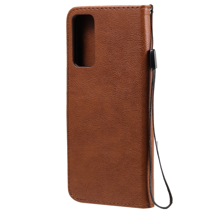 For Huawei Honor 30 Solid Color Horizontal Flip Protective Leather Case with Holder & Card Slots & Wallet & Lanyard