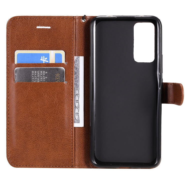 For Huawei Honor 30 Solid Color Horizontal Flip Protective Leather Case with Holder & Card Slots & Wallet & Lanyard