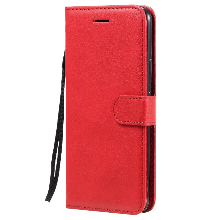 For Huawei Honor 30 Solid Color Horizontal Flip Protective Leather Case with Holder & Card Slots & Wallet & Lanyard