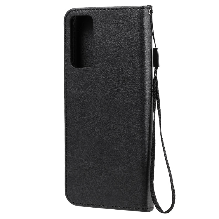 For Huawei Honor 30 Solid Color Horizontal Flip Protective Leather Case with Holder & Card Slots & Wallet & Lanyard