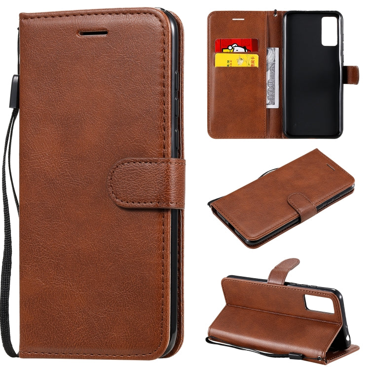 For Huawei Honor Play 4T Pro Solid Color Horizontal Flip Protective Leather Case with Holder & Card Slots & Wallet & Lanyard