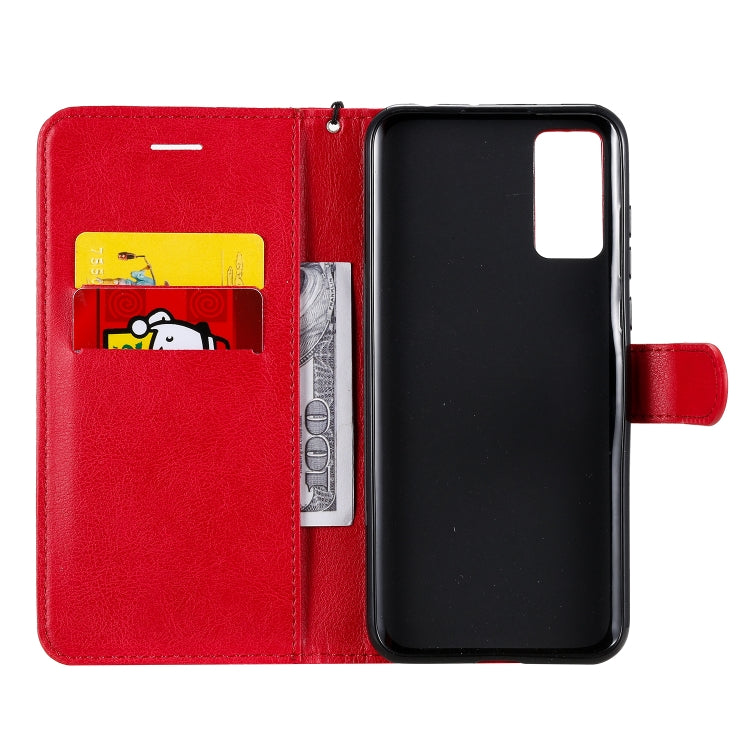 For Huawei Honor Play 4T Pro Solid Color Horizontal Flip Protective Leather Case with Holder & Card Slots & Wallet & Lanyard