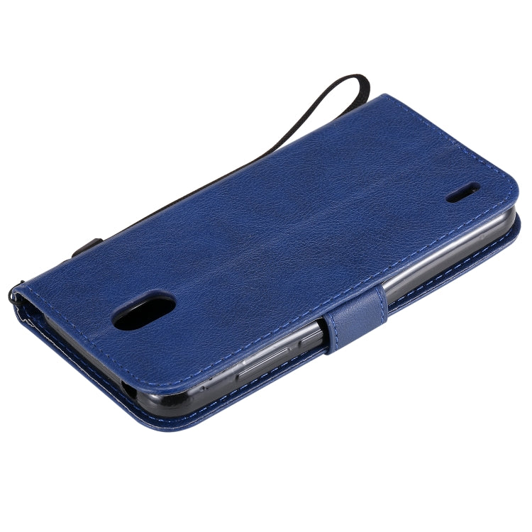 For Nokia 1.3 Solid Color Horizontal Flip Protective Leather Case with Holder & Card Slots & Wallet & Photo Frame & Lanyard