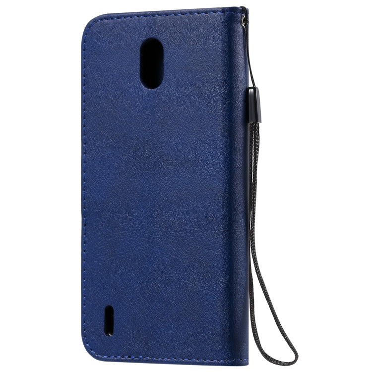 For Nokia 1.3 Solid Color Horizontal Flip Protective Leather Case with Holder & Card Slots & Wallet & Photo Frame & Lanyard