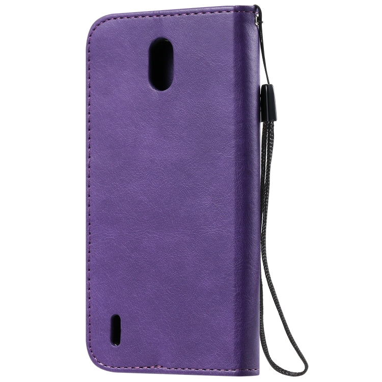 For Nokia 1.3 Solid Color Horizontal Flip Protective Leather Case with Holder & Card Slots & Wallet & Photo Frame & Lanyard