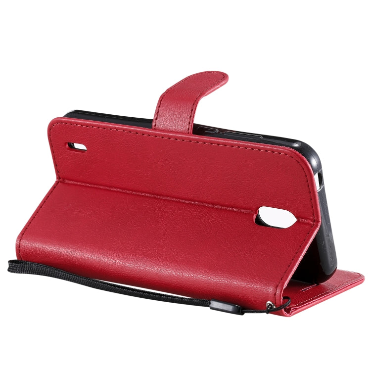 For Nokia 1.3 Solid Color Horizontal Flip Protective Leather Case with Holder & Card Slots & Wallet & Photo Frame & Lanyard