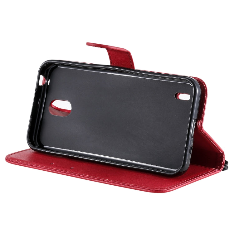 For Nokia 1.3 Solid Color Horizontal Flip Protective Leather Case with Holder & Card Slots & Wallet & Photo Frame & Lanyard