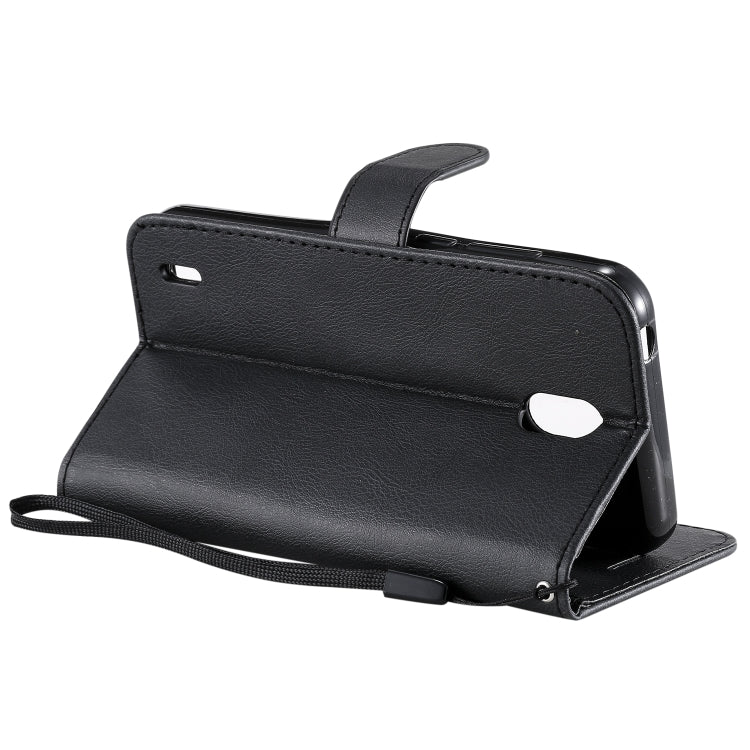 For Nokia 1.3 Solid Color Horizontal Flip Protective Leather Case with Holder & Card Slots & Wallet & Photo Frame & Lanyard