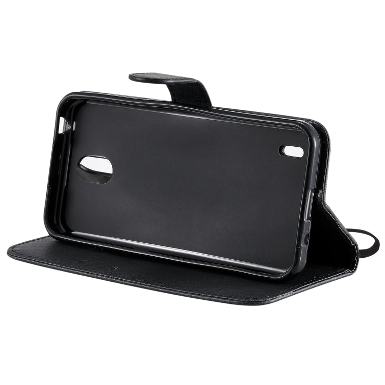 For Nokia 1.3 Solid Color Horizontal Flip Protective Leather Case with Holder & Card Slots & Wallet & Photo Frame & Lanyard