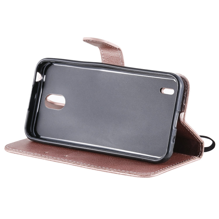 For Nokia 1.3 Solid Color Horizontal Flip Protective Leather Case with Holder & Card Slots & Wallet & Photo Frame & Lanyard