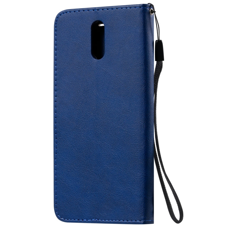 For Nokia 2.3 Solid Color Horizontal Flip Protective Leather Case with Holder & Card Slots & Wallet & Photo Frame & Lanyard