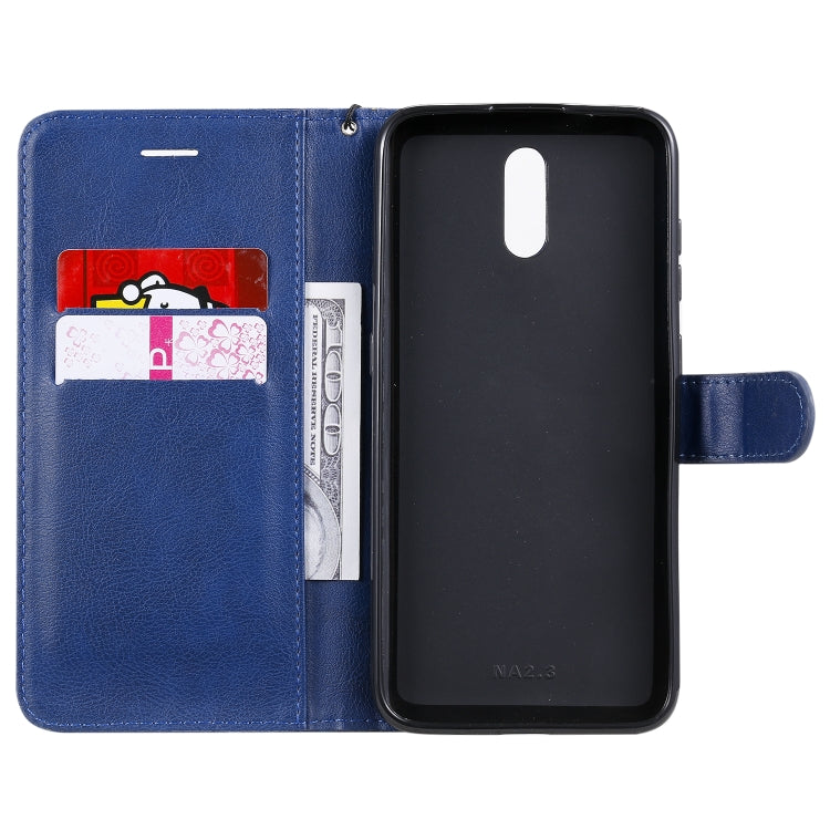 For Nokia 2.3 Solid Color Horizontal Flip Protective Leather Case with Holder & Card Slots & Wallet & Photo Frame & Lanyard