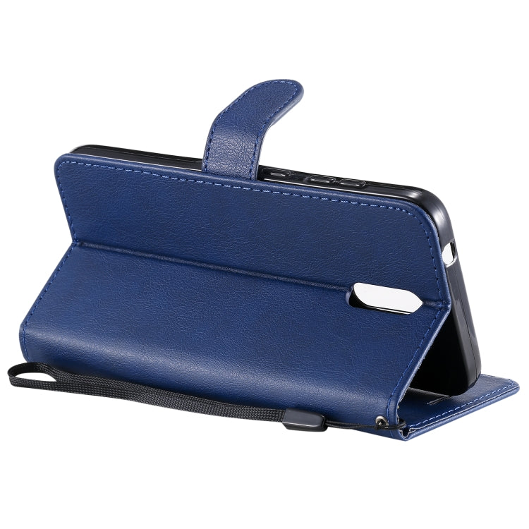 For Nokia 2.3 Solid Color Horizontal Flip Protective Leather Case with Holder & Card Slots & Wallet & Photo Frame & Lanyard