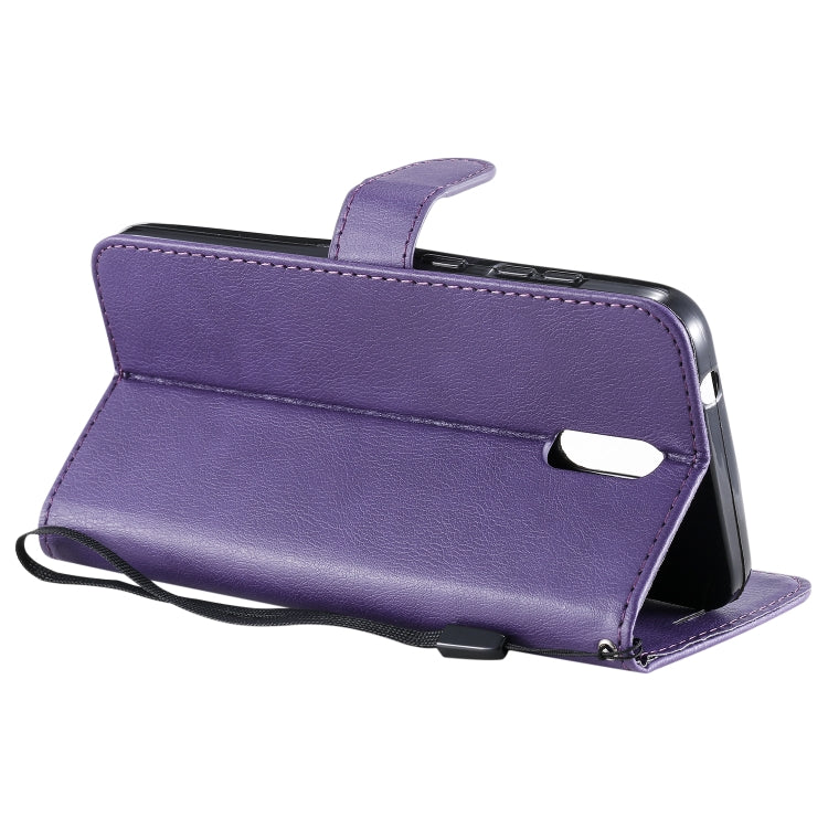 For Nokia 2.3 Solid Color Horizontal Flip Protective Leather Case with Holder & Card Slots & Wallet & Photo Frame & Lanyard