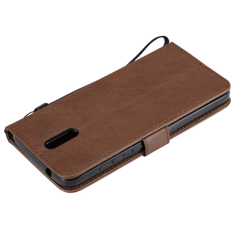 For Nokia 2.3 Solid Color Horizontal Flip Protective Leather Case with Holder & Card Slots & Wallet & Photo Frame & Lanyard