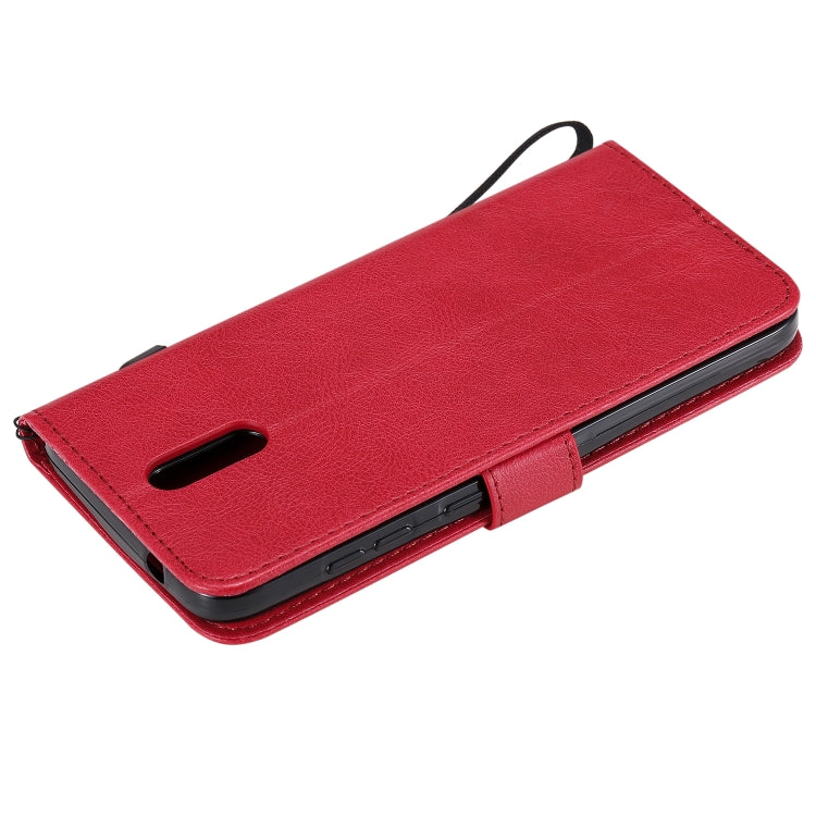 For Nokia 2.3 Solid Color Horizontal Flip Protective Leather Case with Holder & Card Slots & Wallet & Photo Frame & Lanyard