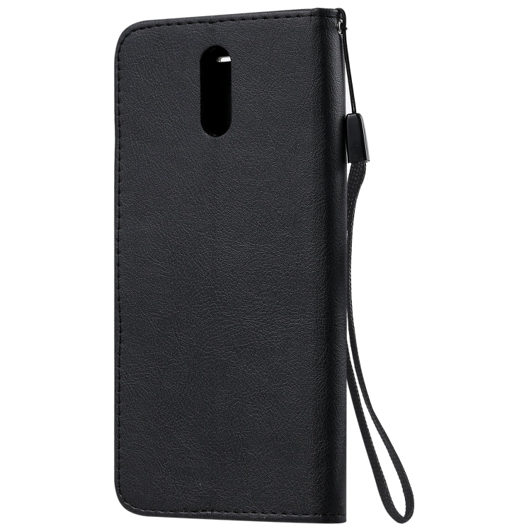 For Nokia 2.3 Solid Color Horizontal Flip Protective Leather Case with Holder & Card Slots & Wallet & Photo Frame & Lanyard