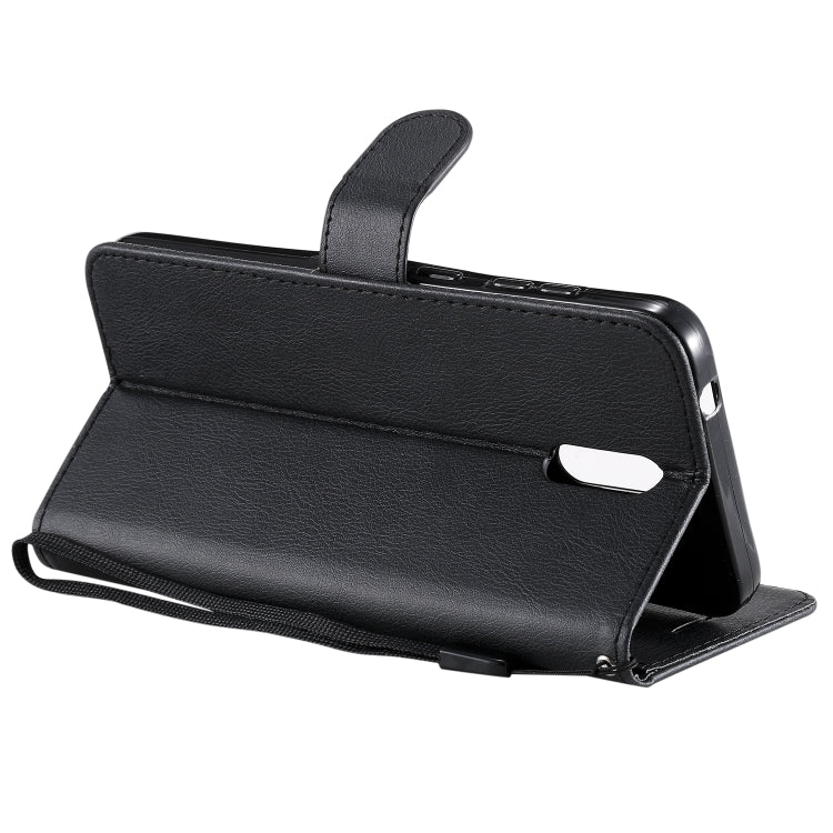 For Nokia 2.3 Solid Color Horizontal Flip Protective Leather Case with Holder & Card Slots & Wallet & Photo Frame & Lanyard