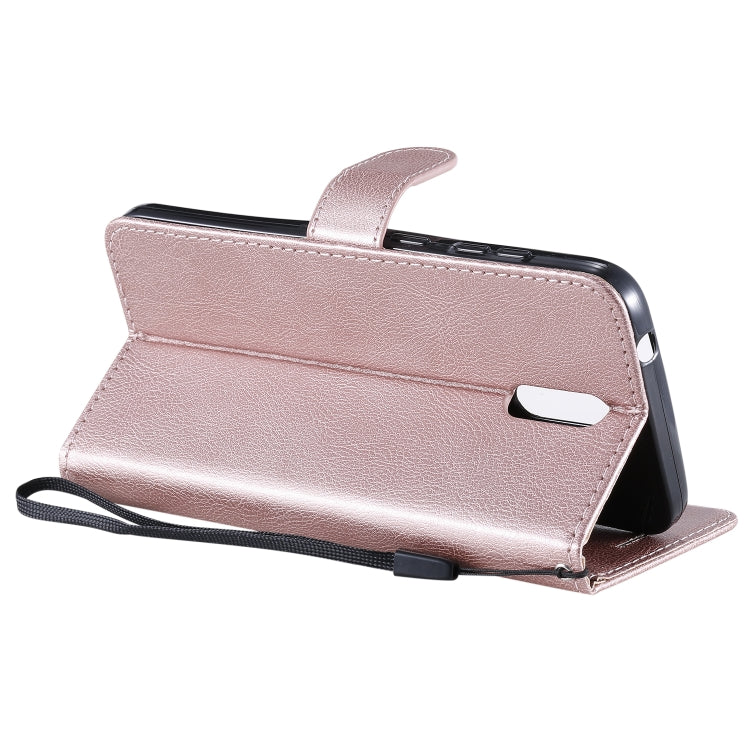 For Nokia 2.3 Solid Color Horizontal Flip Protective Leather Case with Holder & Card Slots & Wallet & Photo Frame & Lanyard