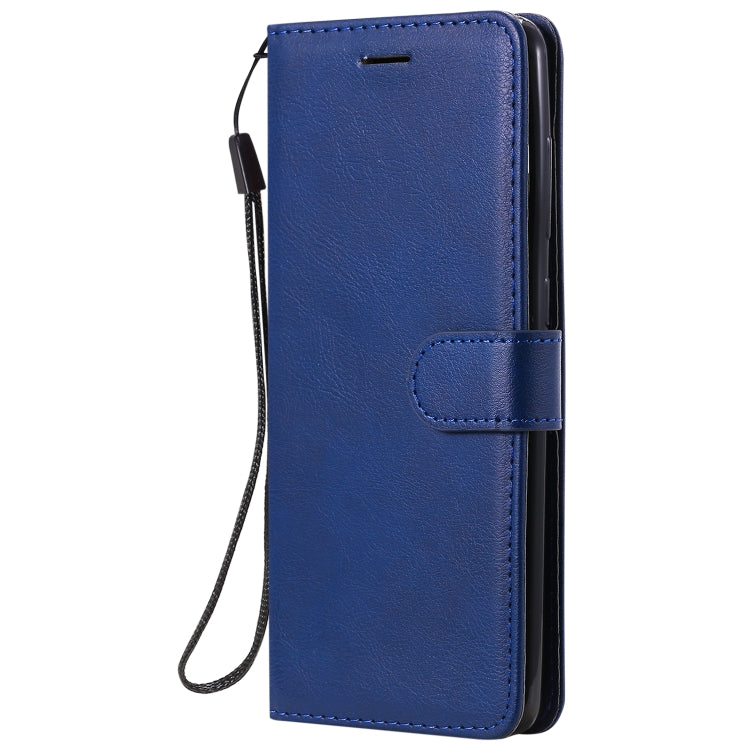 For Samsung Galaxy A21s Solid Color Horizontal Flip Protective Leather Case with Holder & Card Slots & Wallet & Photo Frame & Lanyard