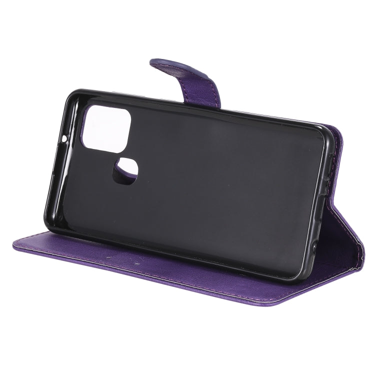 For Samsung Galaxy A21s Solid Color Horizontal Flip Protective Leather Case with Holder & Card Slots & Wallet & Photo Frame & Lanyard