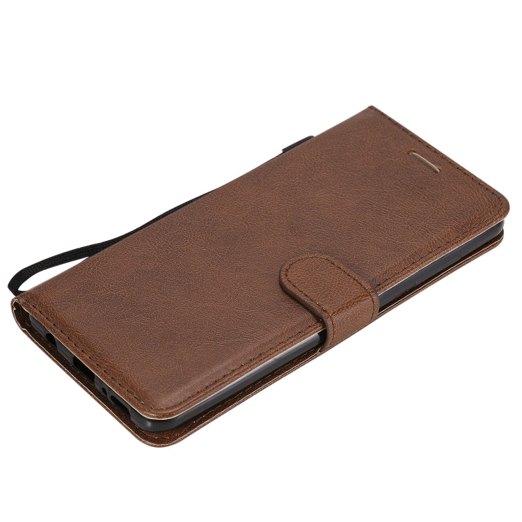 For Samsung Galaxy A21s Solid Color Horizontal Flip Protective Leather Case with Holder & Card Slots & Wallet & Photo Frame & Lanyard