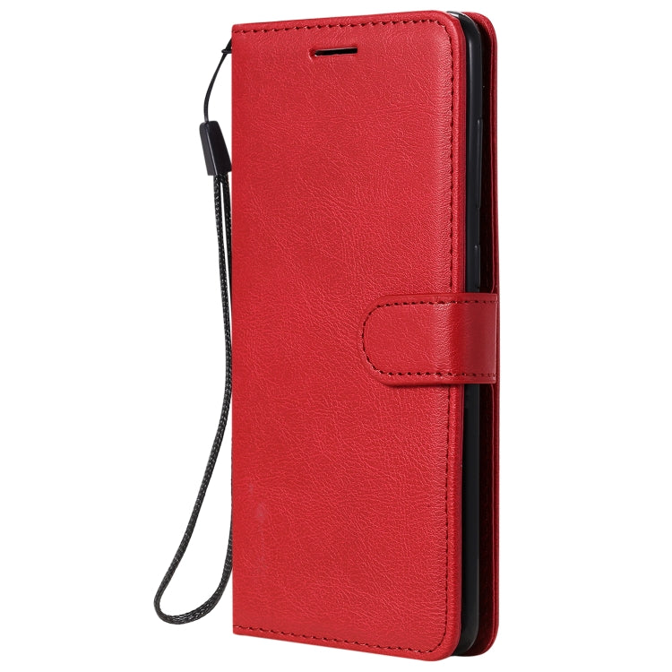For Samsung Galaxy A21s Solid Color Horizontal Flip Protective Leather Case with Holder & Card Slots & Wallet & Photo Frame & Lanyard