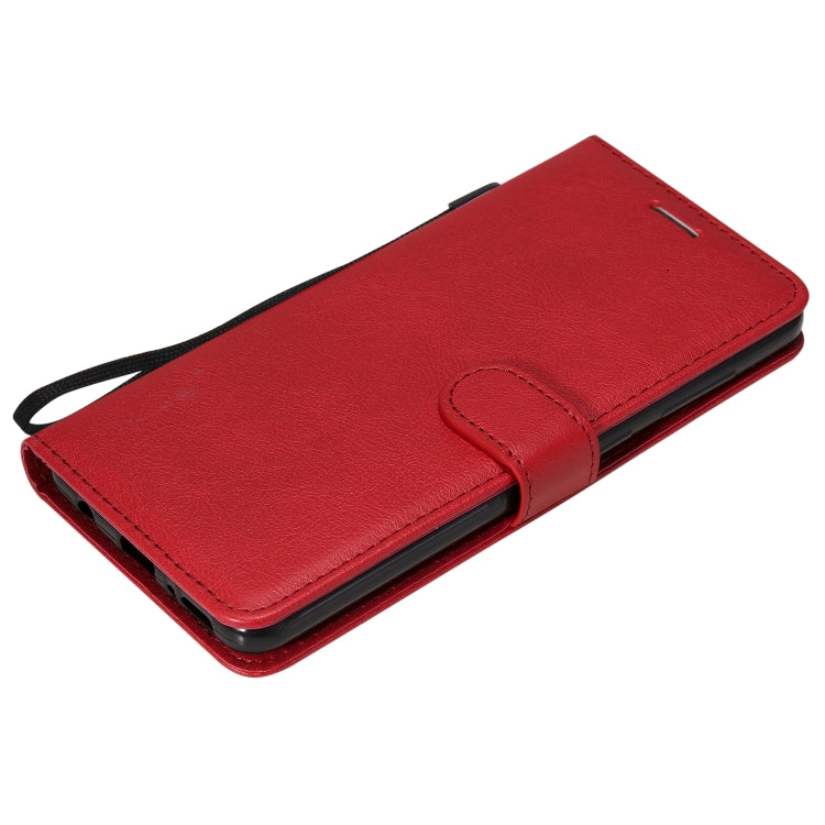For Samsung Galaxy A21s Solid Color Horizontal Flip Protective Leather Case with Holder & Card Slots & Wallet & Photo Frame & Lanyard