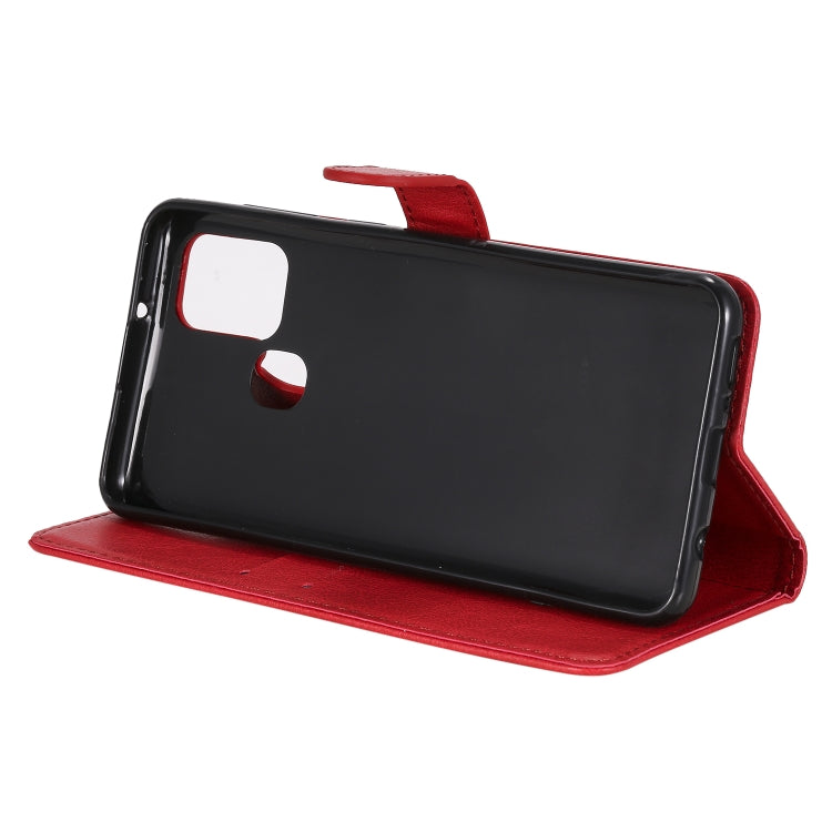 For Samsung Galaxy A21s Solid Color Horizontal Flip Protective Leather Case with Holder & Card Slots & Wallet & Photo Frame & Lanyard