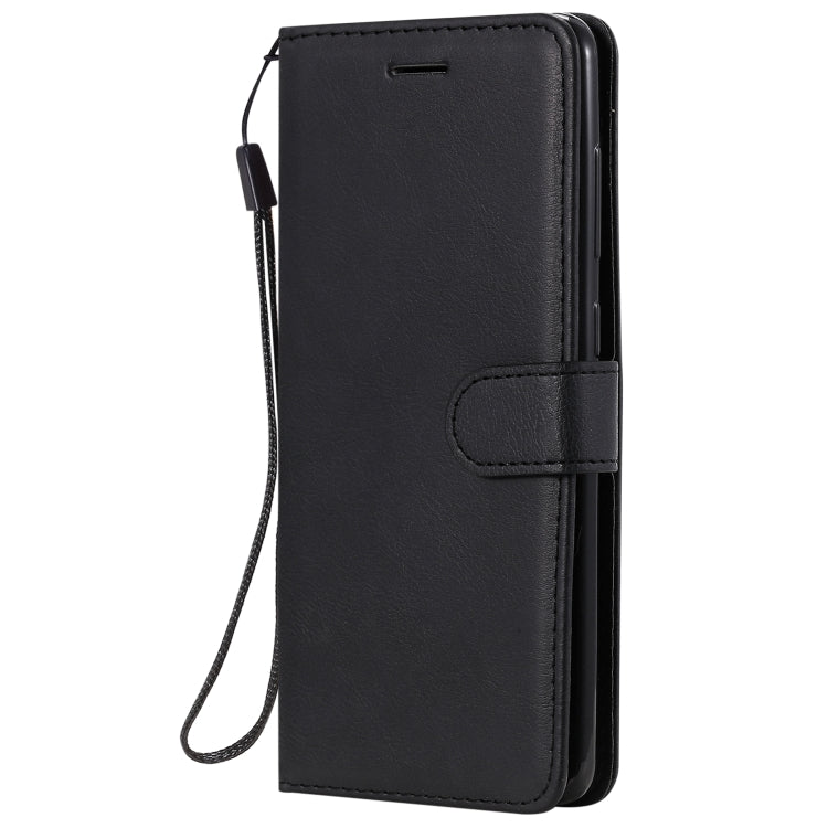 For Samsung Galaxy A21s Solid Color Horizontal Flip Protective Leather Case with Holder & Card Slots & Wallet & Photo Frame & Lanyard