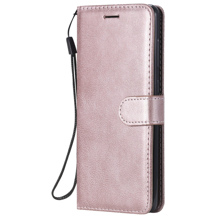 For Samsung Galaxy A21s Solid Color Horizontal Flip Protective Leather Case with Holder & Card Slots & Wallet & Photo Frame & Lanyard